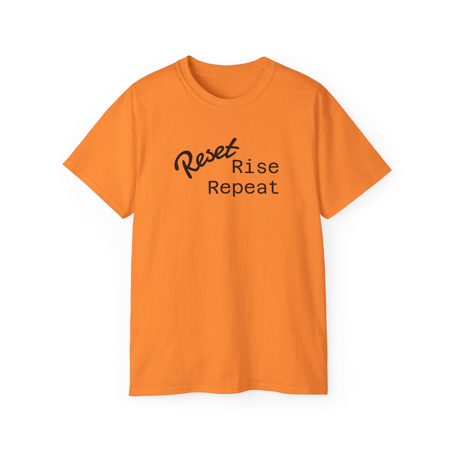 Reset, Rise, Repeat Unisex Ultra Cotton Tee - Motivational Shirt