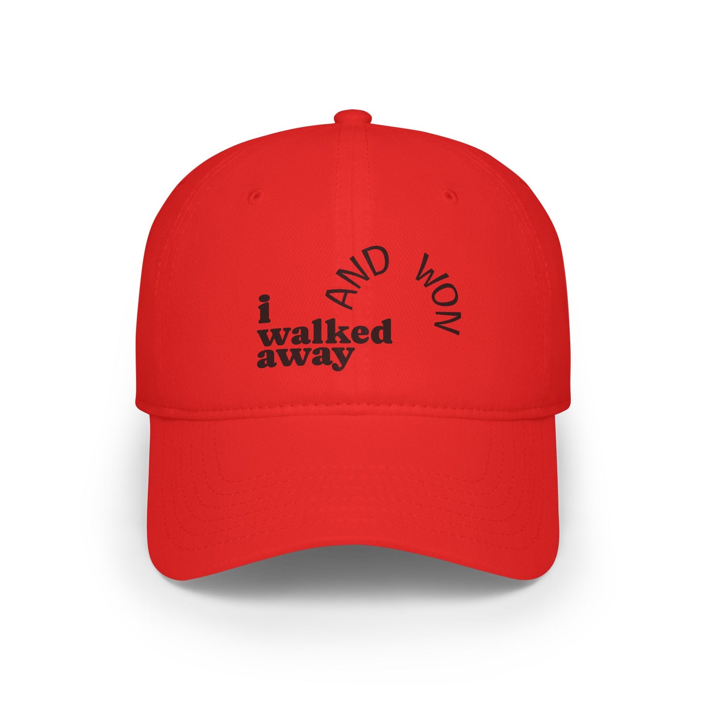 I Walked Away And Won Inspirational Low Profile Baseball Cap