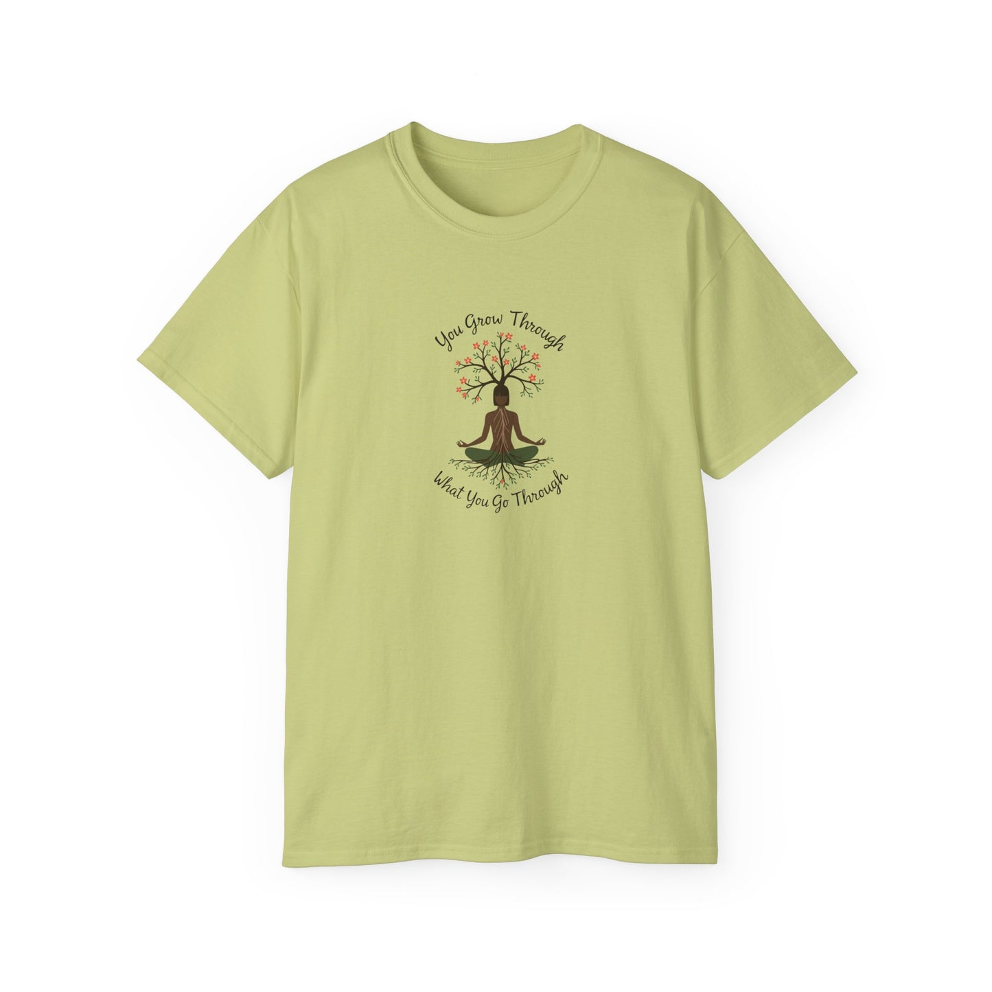 Mindful Growth Tee, Unisex Meditation Shirt, Inspirational Gift, Stress Relief Apparel, Wellness Clothing, Yoga Top, Self-Care Tee