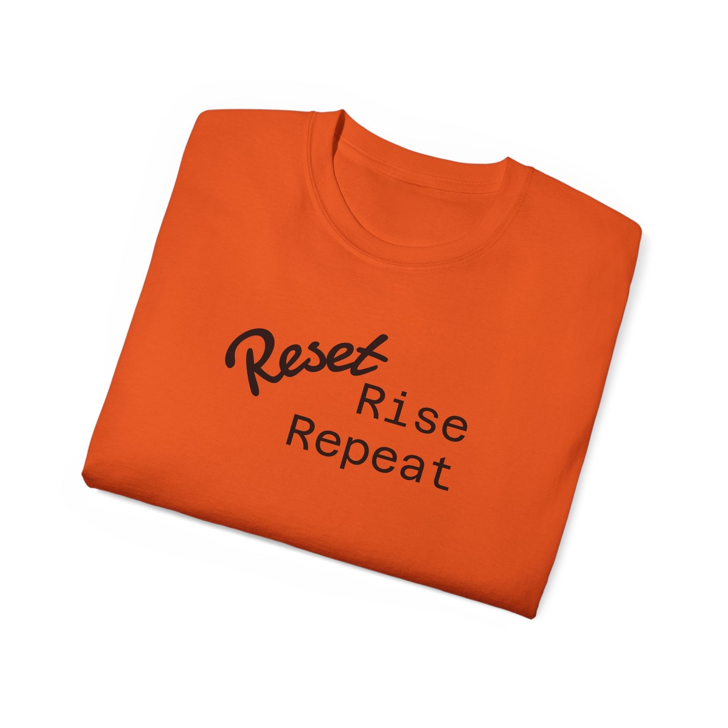 Reset, Rise, Repeat Unisex Ultra Cotton Tee - Motivational Shirt