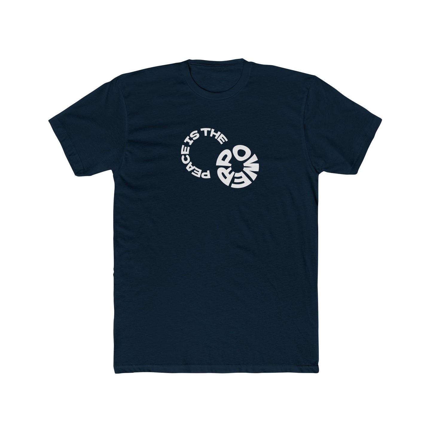 Peace is the New Power Powerful Message Unisex Cotton Crew Tee - Motivational Graphic T-Shirt
