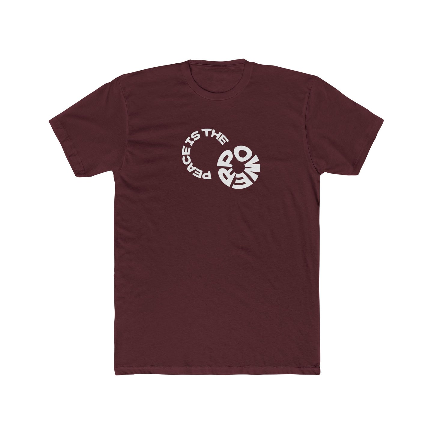 Peace is the New Power Powerful Message Unisex Cotton Crew Tee - Motivational Graphic T-Shirt
