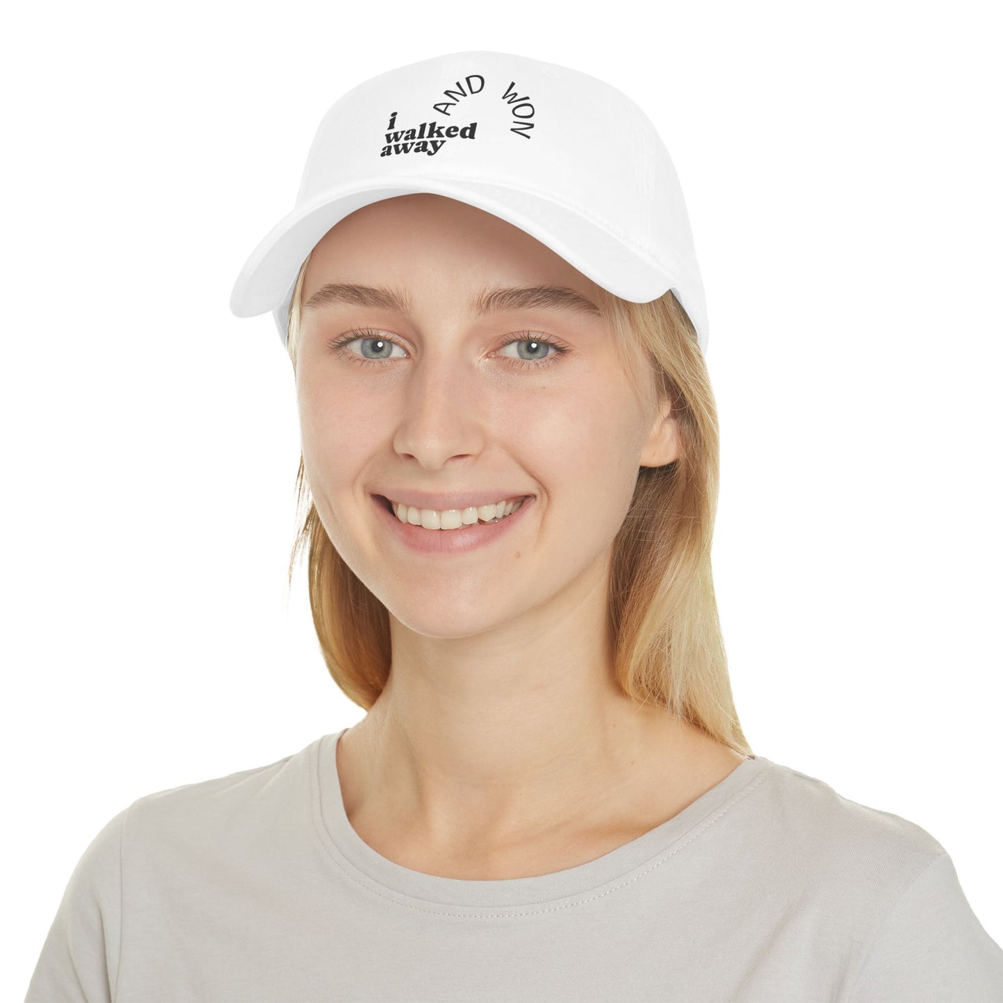 I Walked Away And Won Inspirational Low Profile Baseball Cap