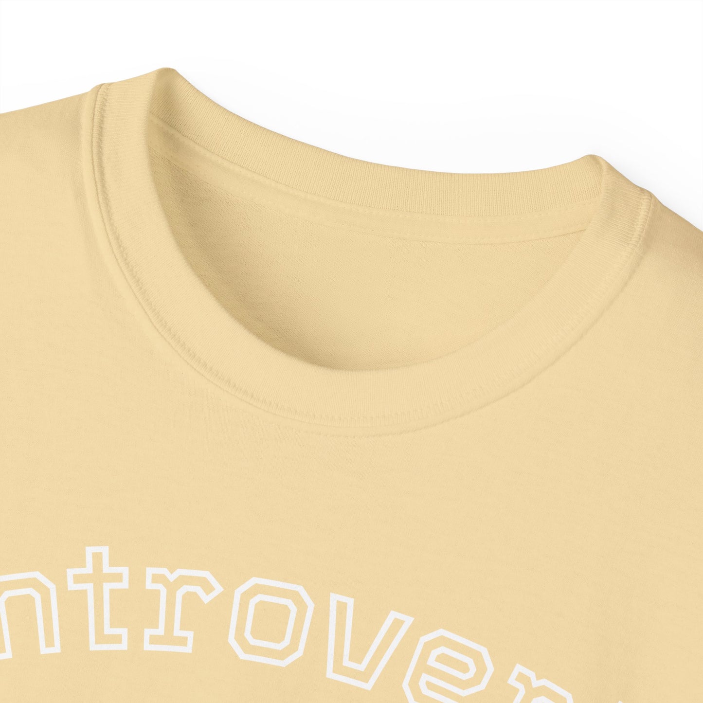 Introvert Not Invisible Unisex Ultra Cotton Tee - Casual Statement Shirt for Introverts