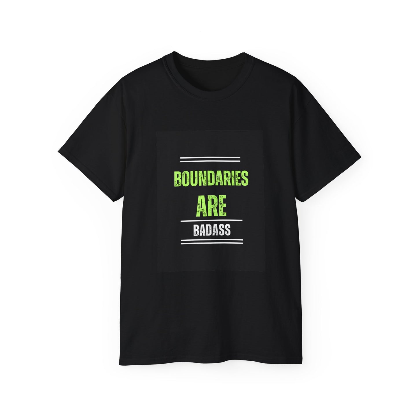 Empowering Unisex Ultra Cotton Tee - 'Boundaries Are Badass'