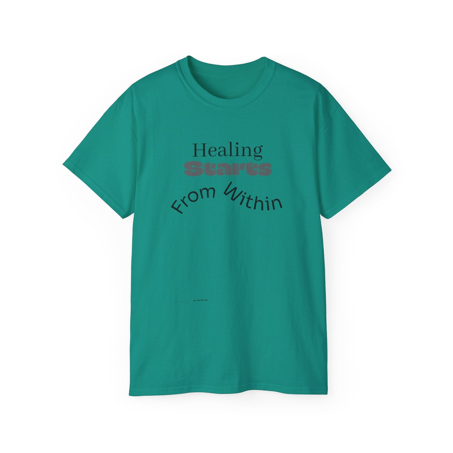 Healing Starts Unisex Ultra Cotton Tee - Comfortable Motivational T-Shirt