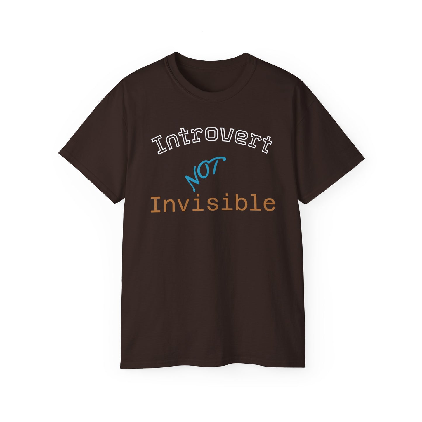Introvert Not Invisible Unisex Ultra Cotton Tee - Casual Statement Shirt for Introverts