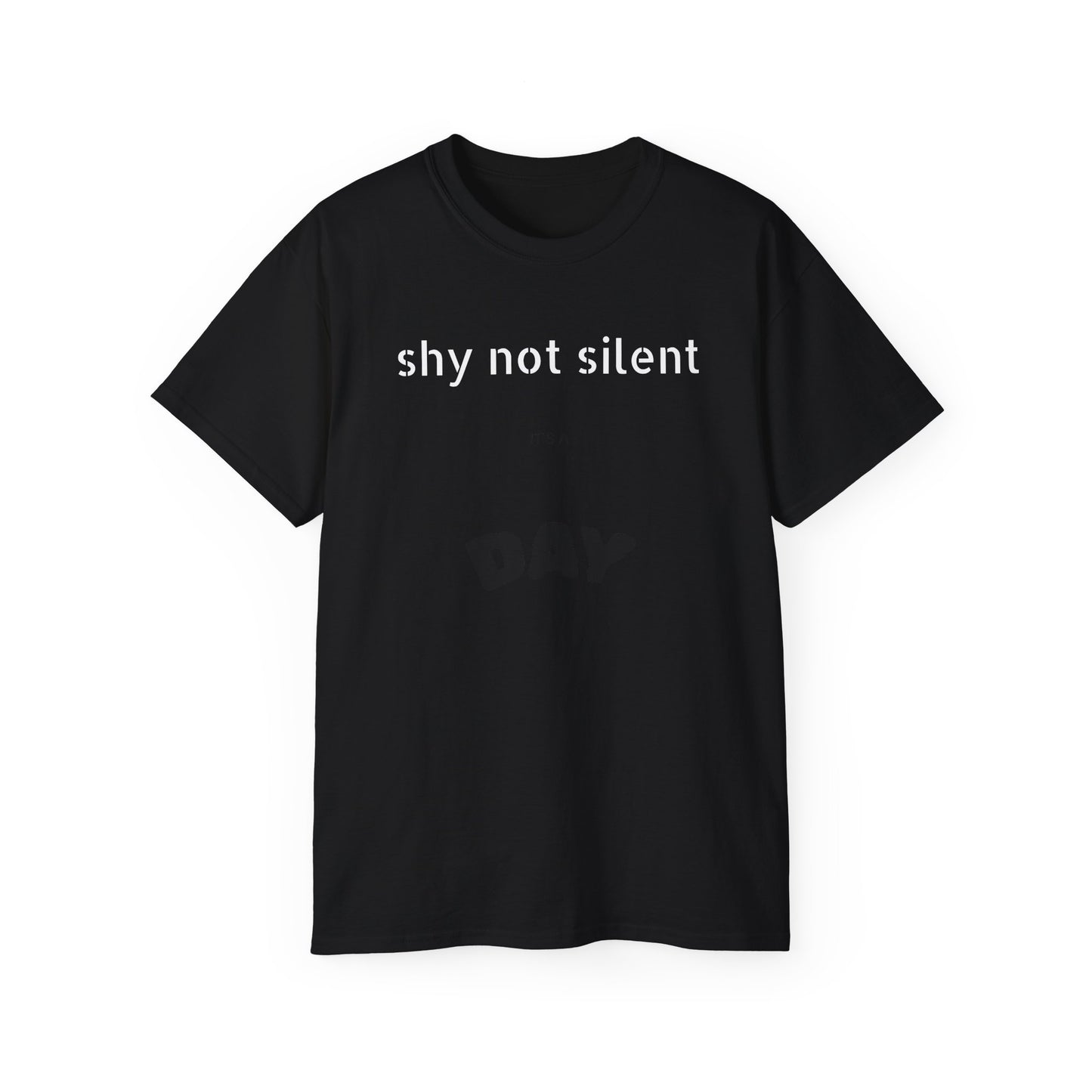 Shy Not Silent Calm Oasis Unisex Ultra Cotton Tee - Nature-Inspired Graphic Shirt