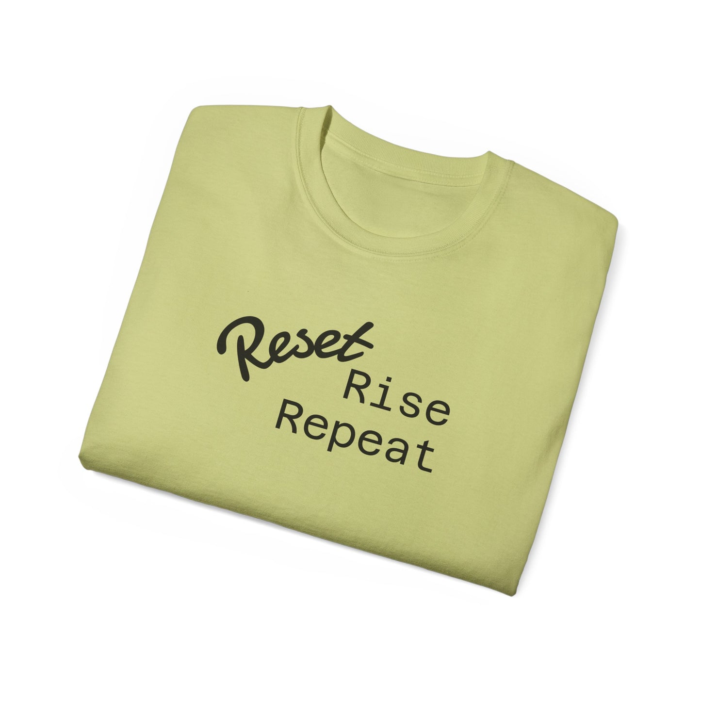 Reset, Rise, Repeat Unisex Ultra Cotton Tee - Motivational Shirt