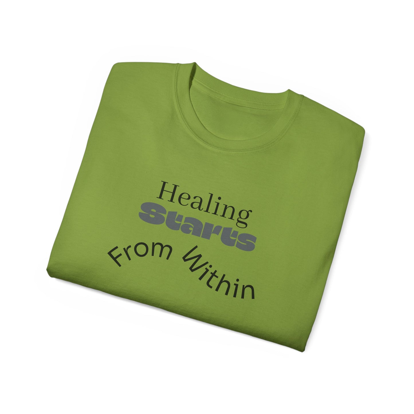 Healing Starts Unisex Ultra Cotton Tee - Comfortable Motivational T-Shirt