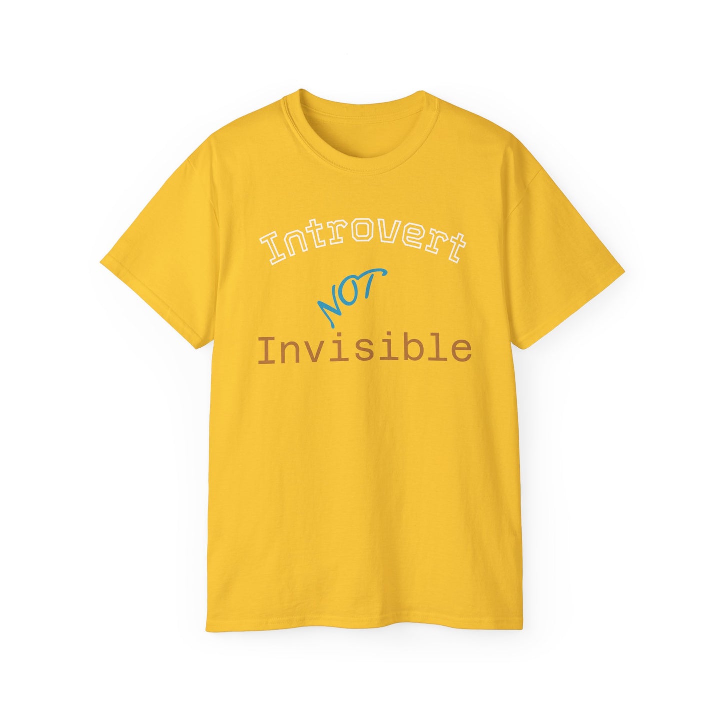 Introvert Not Invisible Unisex Ultra Cotton Tee - Casual Statement Shirt for Introverts