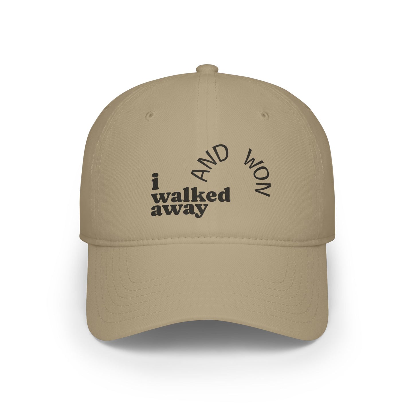 I Walked Away And Won Inspirational Low Profile Baseball Cap