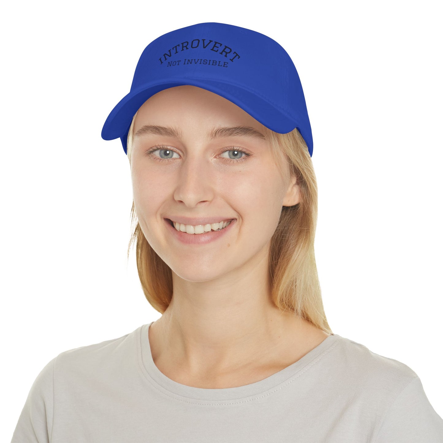 Introvert Not Invisible Low Profile Baseball Cap