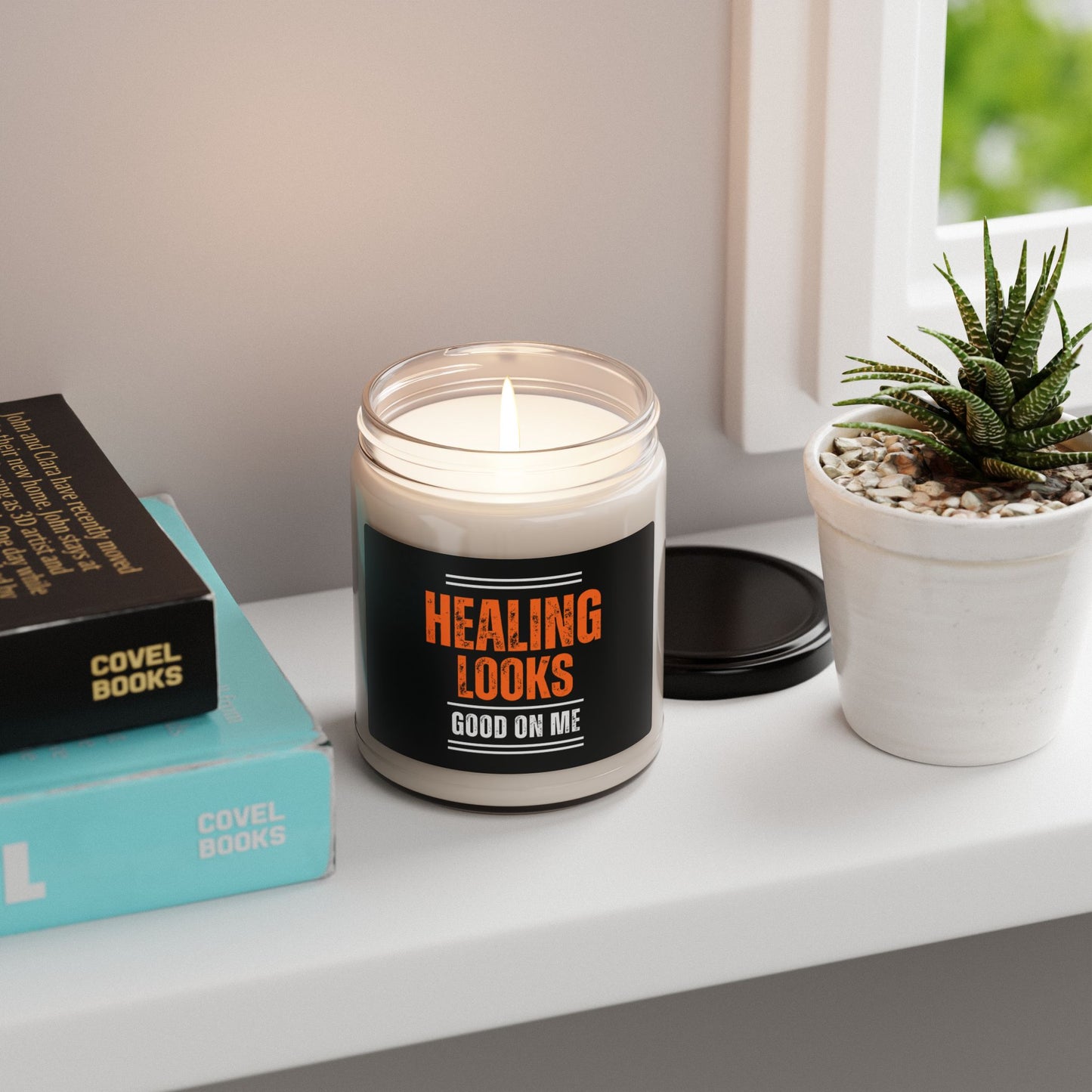 Healing Looks Good On Me Scented Soy Candle | Aromatherapy Gift for Self-Care, Home Decor, Relaxation, Birthday, Wellness Gift