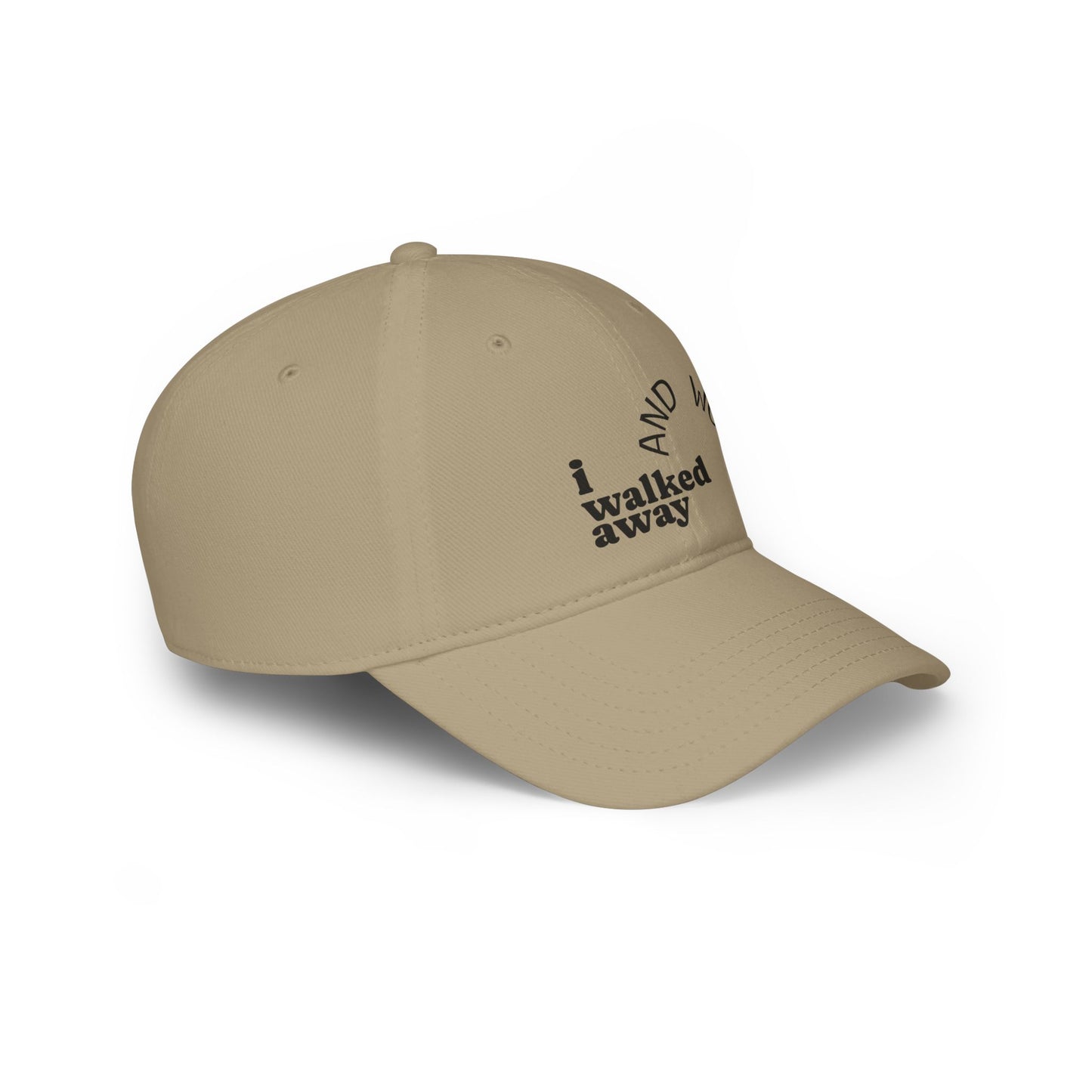 I Walked Away And Won Inspirational Low Profile Baseball Cap