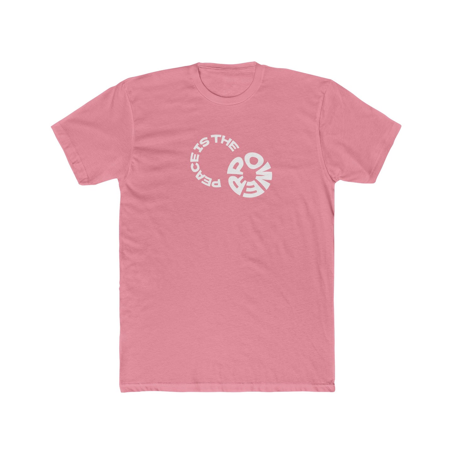 Peace is the New Power Powerful Message Unisex Cotton Crew Tee - Motivational Graphic T-Shirt