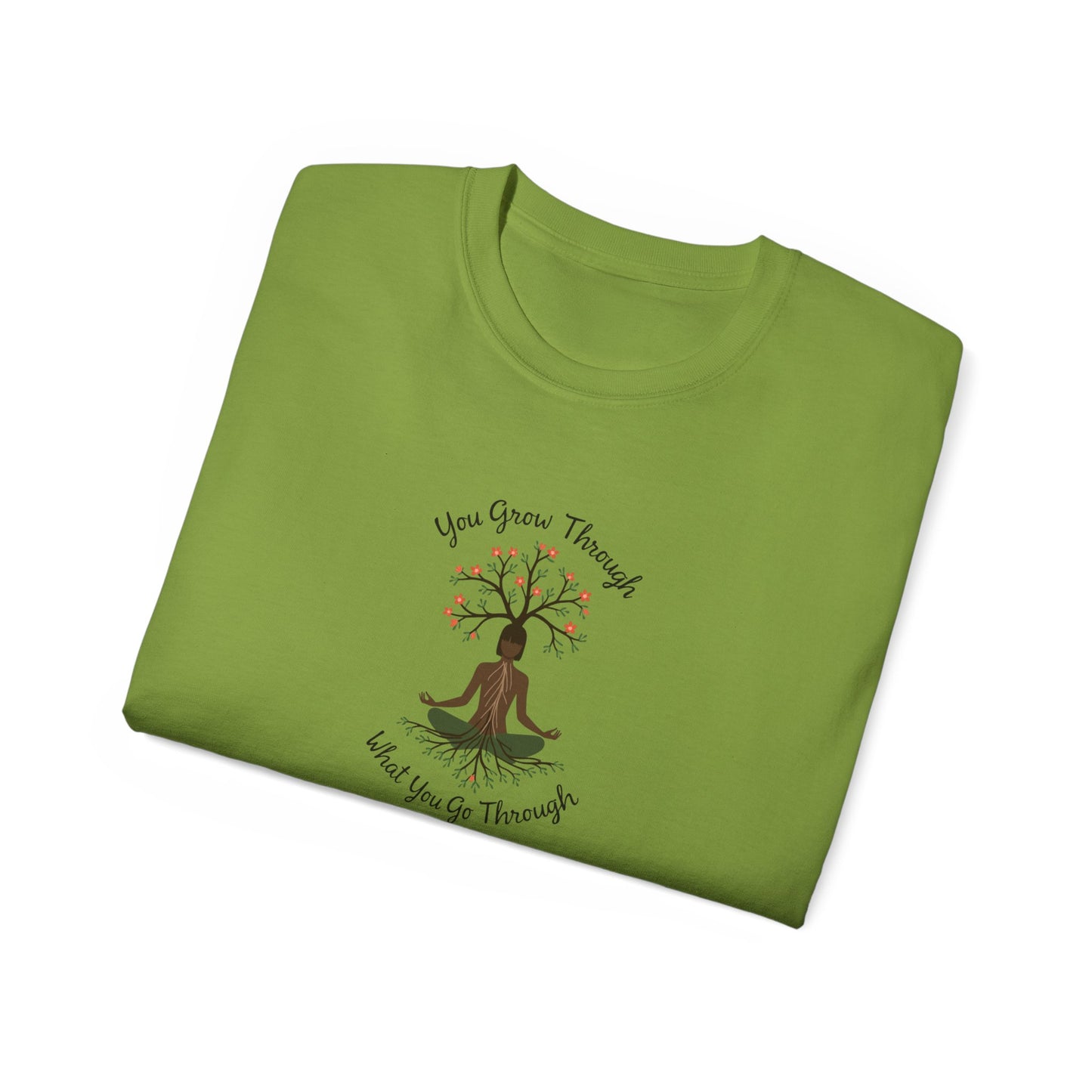 Mindful Growth Tee, Unisex Meditation Shirt, Inspirational Gift, Stress Relief Apparel, Wellness Clothing, Yoga Top, Self-Care Tee