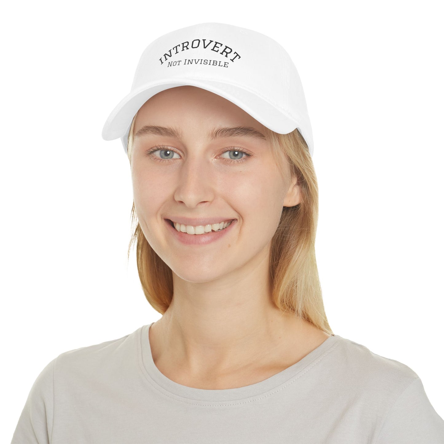 Introvert Not Invisible Low Profile Baseball Cap