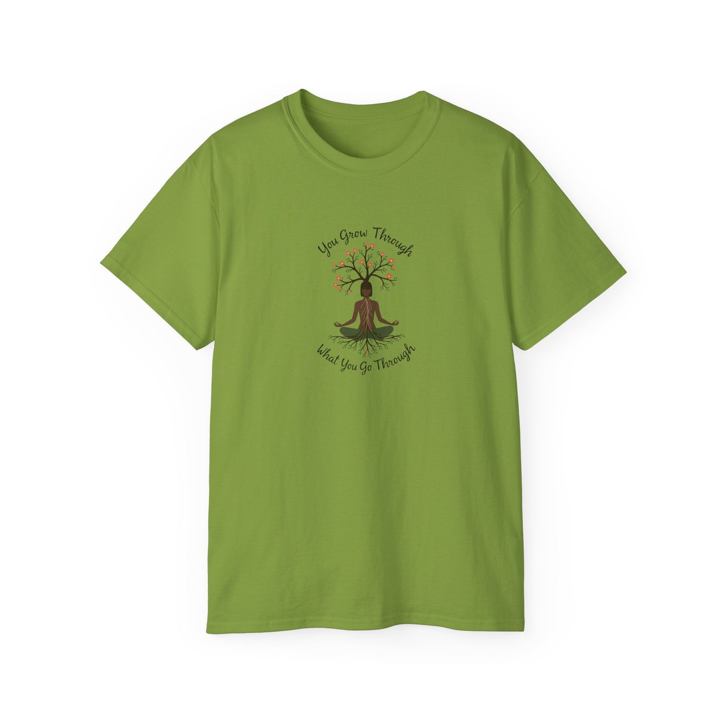 Mindful Growth Tee, Unisex Meditation Shirt, Inspirational Gift, Stress Relief Apparel, Wellness Clothing, Yoga Top, Self-Care Tee