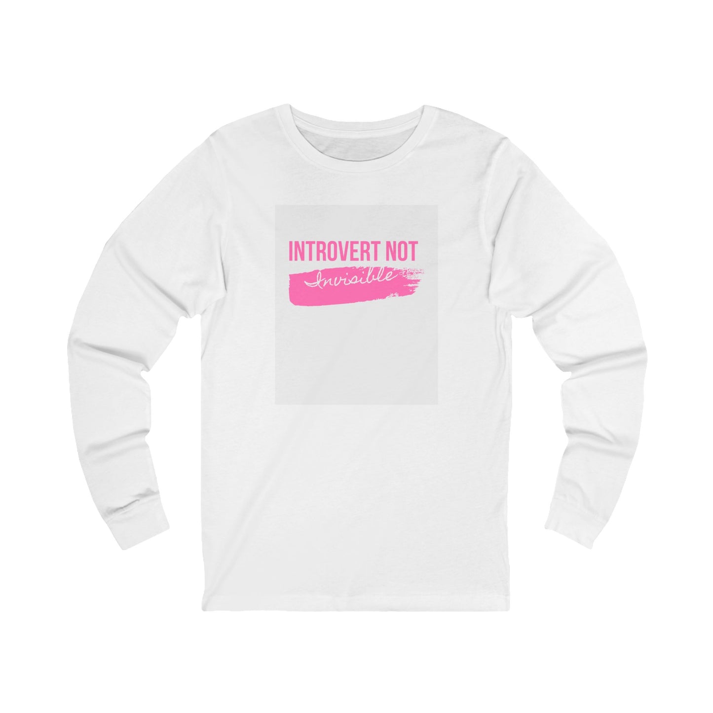 Introvert Not Invisible Unisex Jersey Long Sleeve Tee