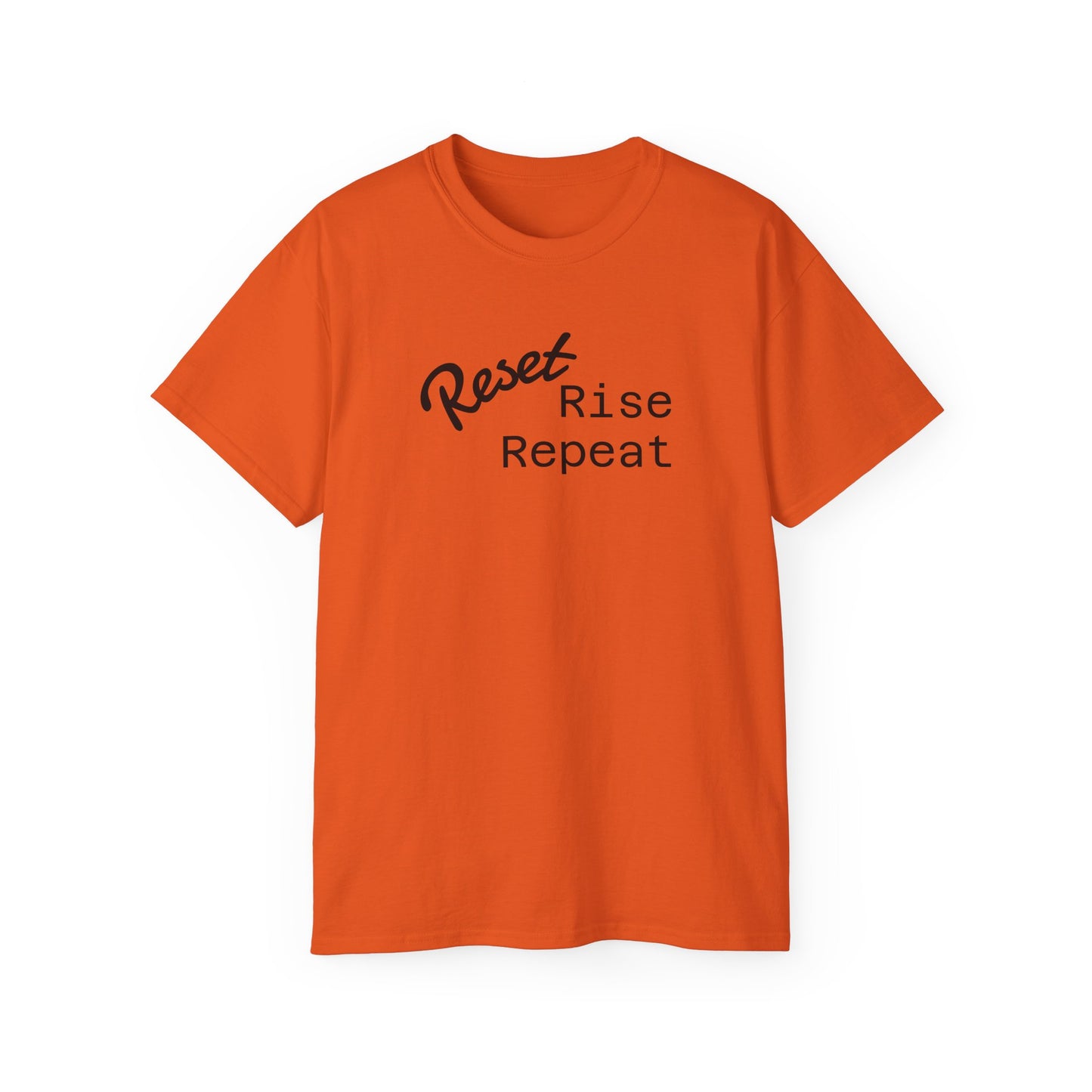 Reset, Rise, Repeat Unisex Ultra Cotton Tee - Motivational Shirt