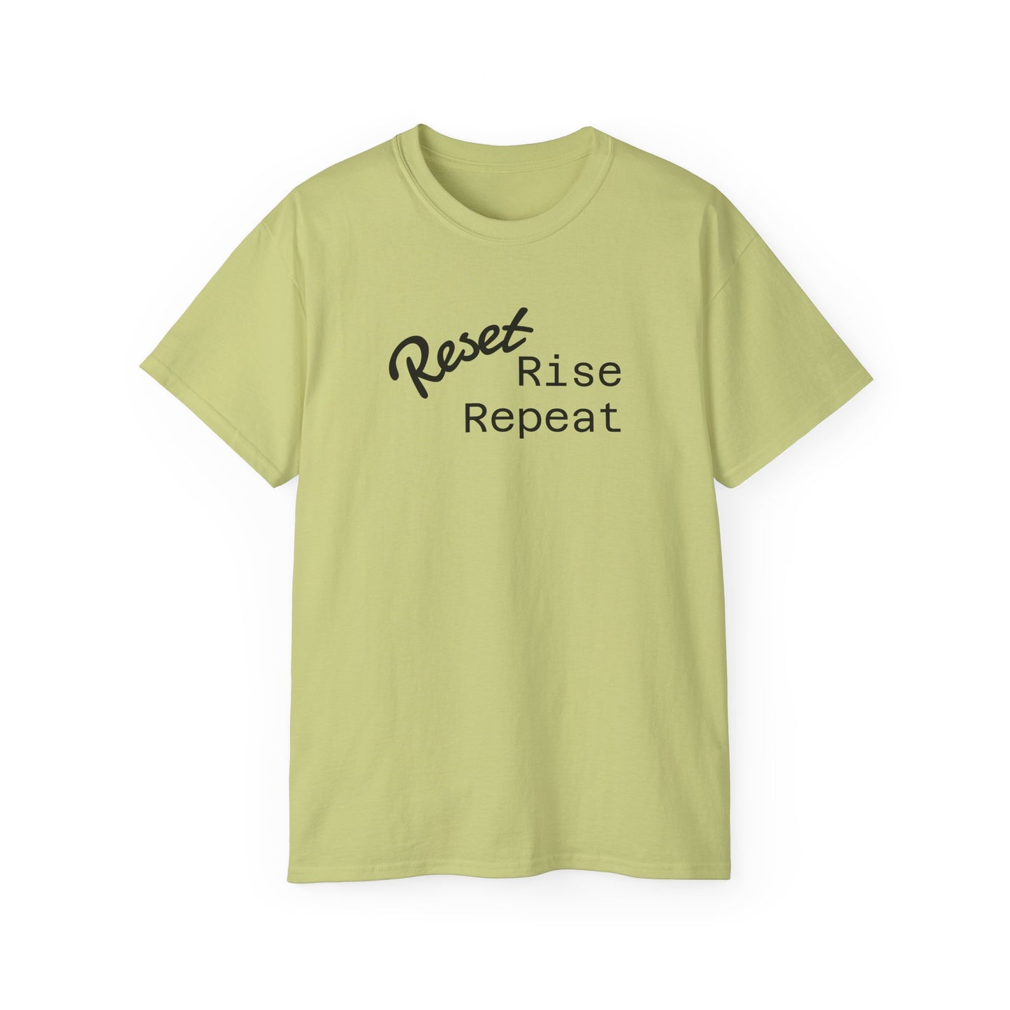 Reset, Rise, Repeat Unisex Ultra Cotton Tee - Motivational Shirt