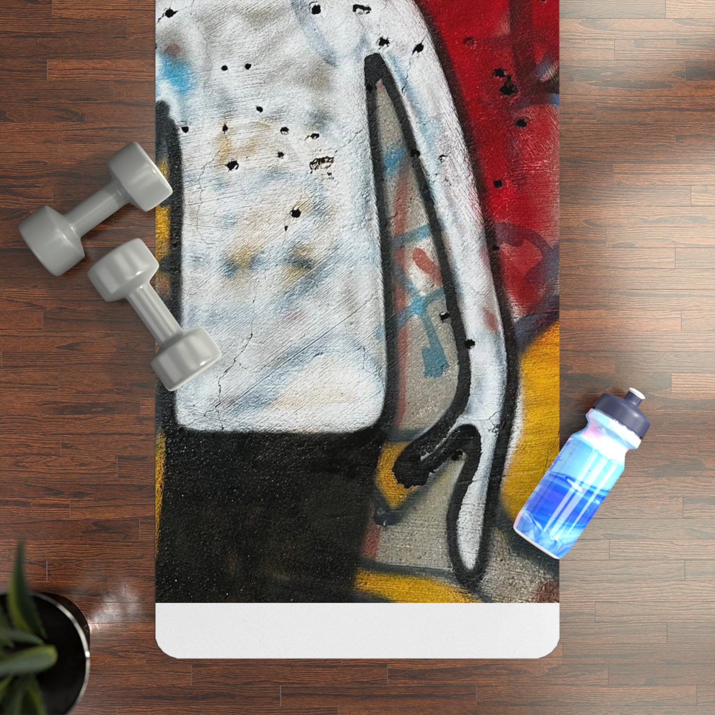 Graffiti Print  Yoga Mat