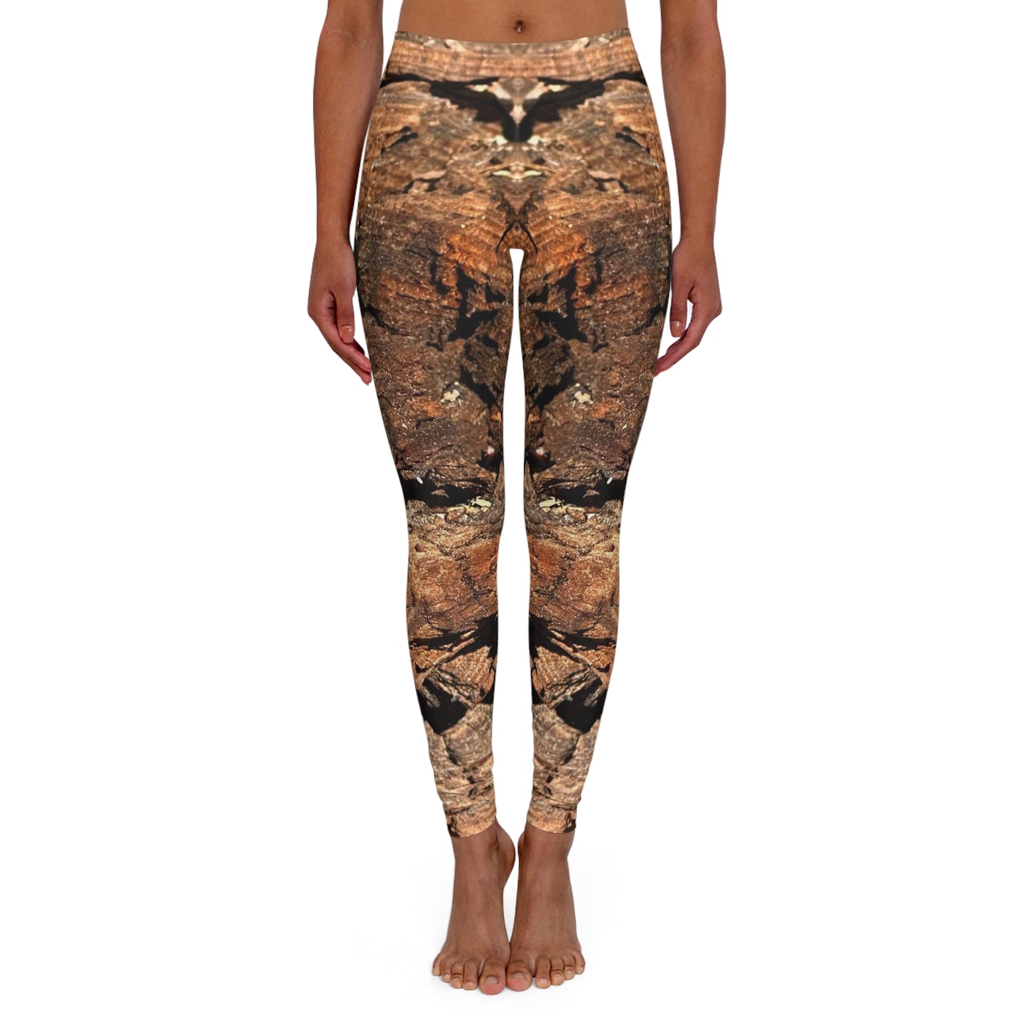 Nature-Inspired Spandex Leggings