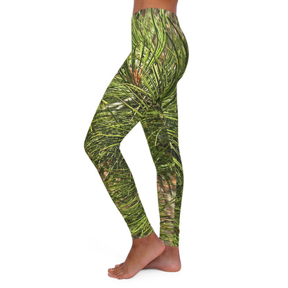 Tree Bark Design Spandex Leggings