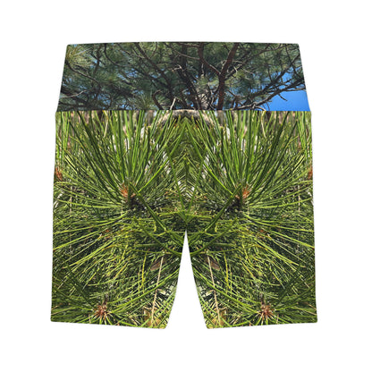 Tree Patterned Athletic Shorts