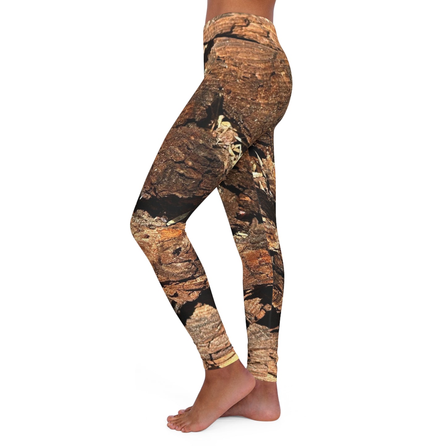 Nature-Inspired Spandex Leggings