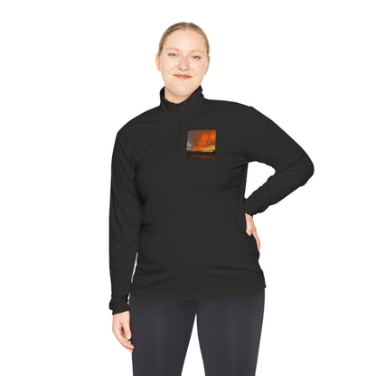 Unisex Quarter-Zip Comfort, Smoke Jumper Pullover