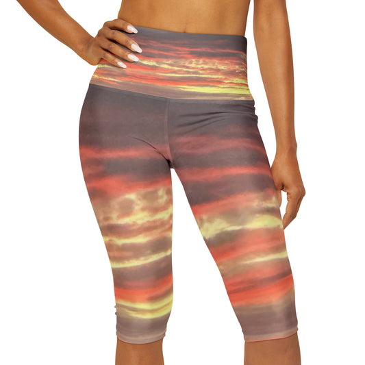 Arizona Sunset Yoga Capri Leggings