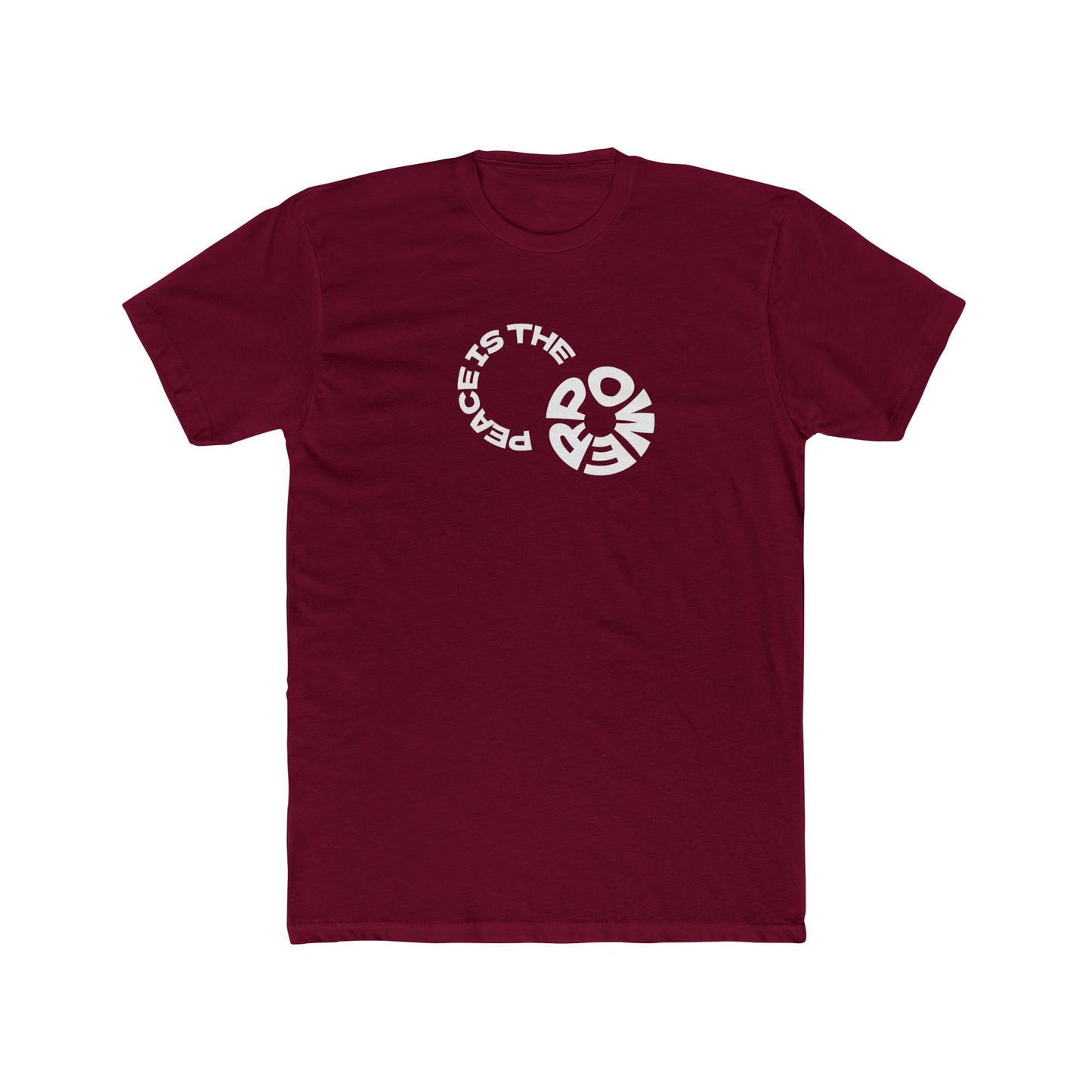 Peace is the New Power Powerful Message Unisex Cotton Crew Tee - Motivational Graphic T-Shirt