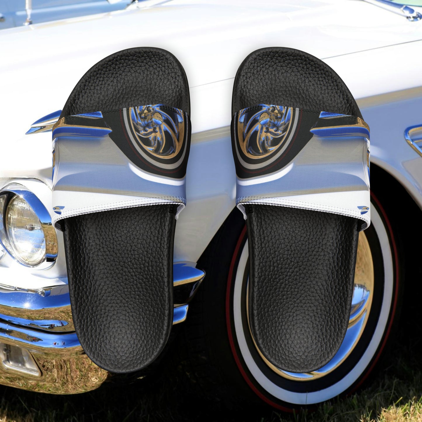 Vintage Hot Rod Slip On Shoe, Classic Style, Men's Fashion, Retro Footwear, Rockabilly Inspired