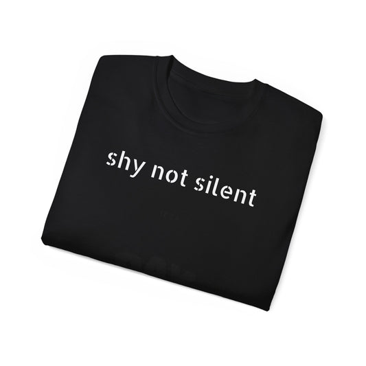 Shy Not Silent Calm Oasis Unisex Ultra Cotton Tee - Nature-Inspired Graphic Shirt
