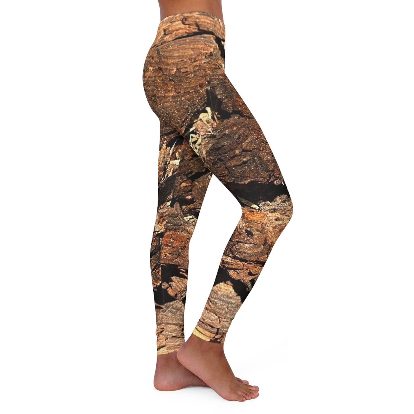 Nature-Inspired Spandex Leggings