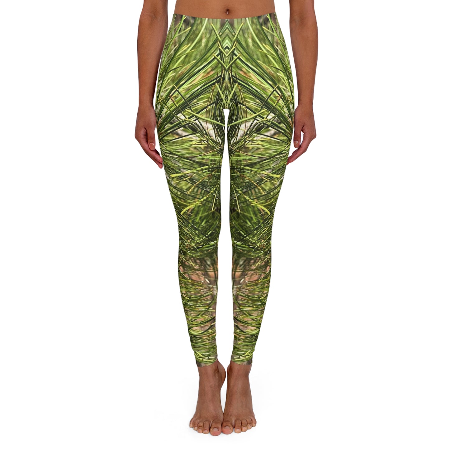 Tree Bark Design Spandex Leggings