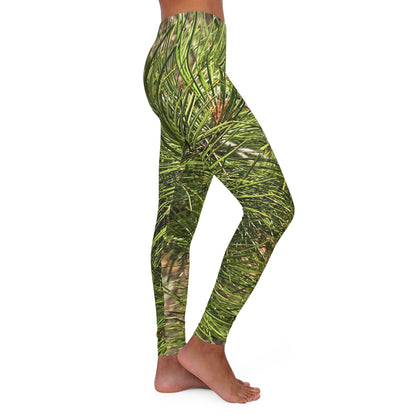 Tree Bark Design Spandex Leggings