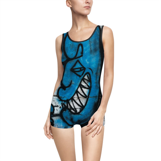 Broken Arrow Women's Vintage Swimsuit, Urban swimwear, Graffiti designed Swimwear, Women's, Vintage, Swimsuit