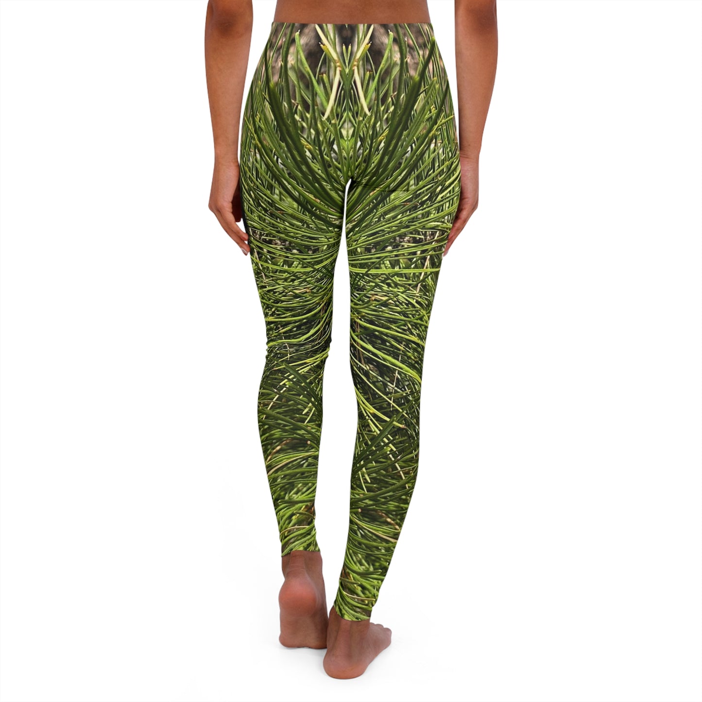 Tree Bark Design Spandex Leggings