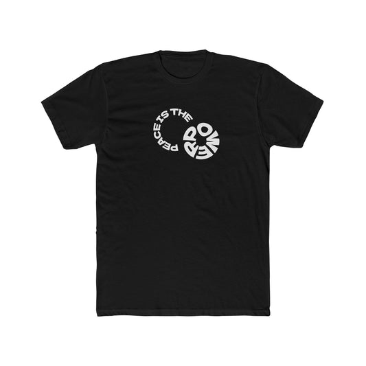 Peace is the New Power Powerful Message Unisex Cotton Crew Tee - Motivational Graphic T-Shirt