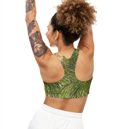 Pine Needles Seamless Sports Bra