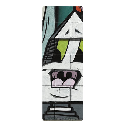 Modern Exercise with Graffiti Yoga Mat